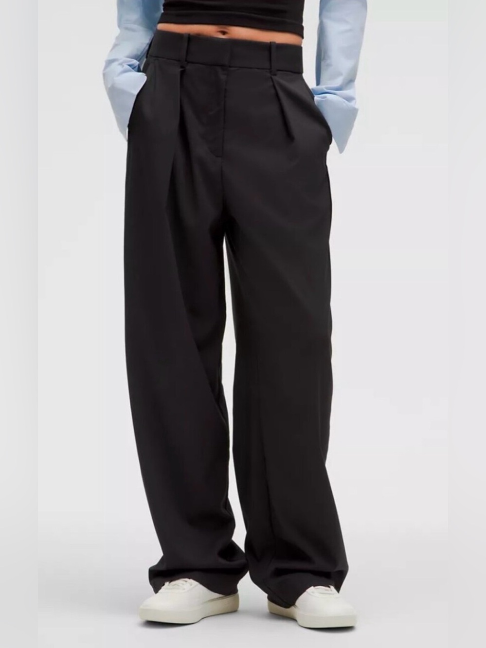 Lululemon NWT Pleat-Front High-Rise Trouser Regular Size 8 Black